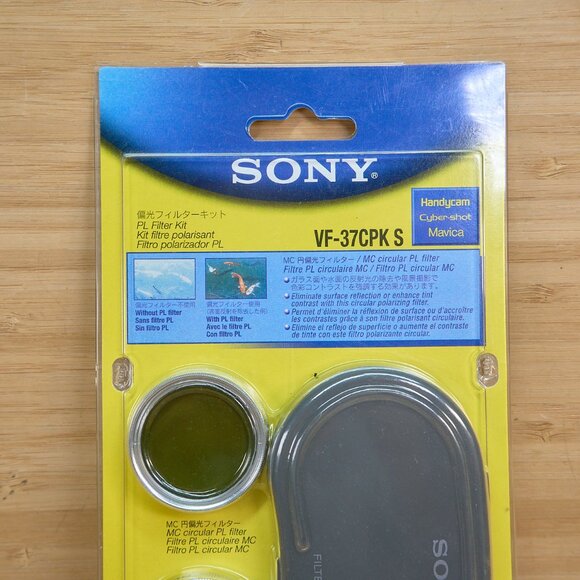 Sony VF-37CPK S PL Filter, Polarizing 37mm Filter Kit, Made in Japan - Picture 2 of 7
